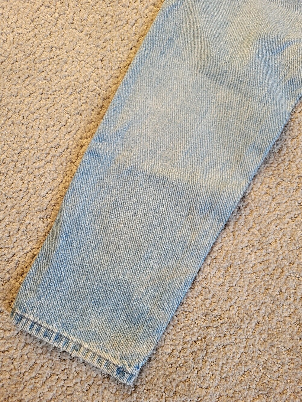Vintage Lee Original Jeans Light Wash High Rise Straight Leg Denim Womens ~10 - Picture 6 of 15